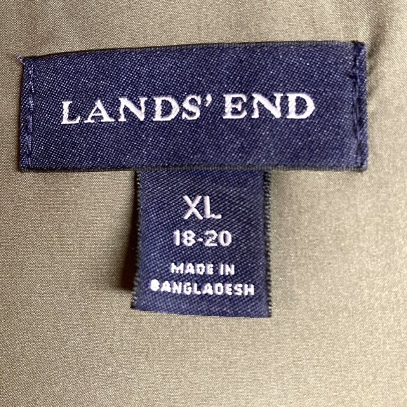 Lands' End Quilted Dory Jacket, Women's Size XL (18-20), Olive Green, Zip, NEW - Picture 2 of 11